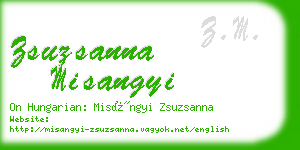 zsuzsanna misangyi business card